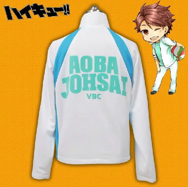 Горячее надувательство Haikyuu Хината Syouyou спортивный костюм для косплея Аоба JOHSAI