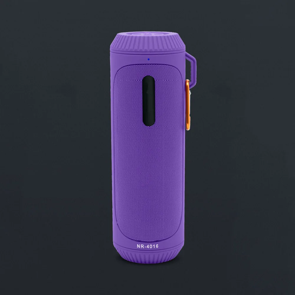 Purple Мощный светодиодный светильник-вспышка с Bluetooth динамиком, портативный сабвуфер для велосипеда, Беспроводная колонка, FM радио, аварийный светильник - Испускаемый цвет: Purple