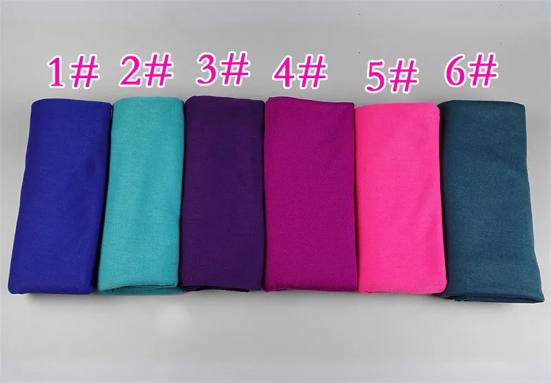 women plain instant cotton jersey scarf Head hijab wrap solid color shawls foulard femme muslim hijabs store ready to wear