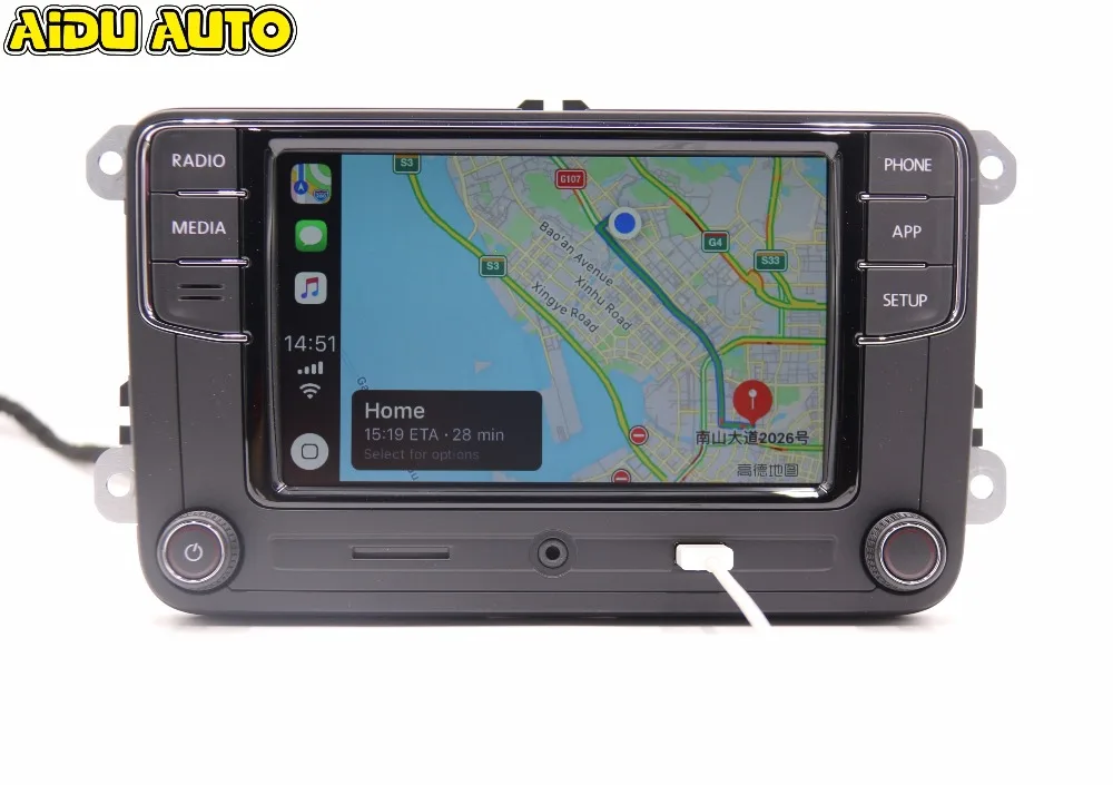 RCD330 RCD330G Plus Carplay MIB радио для автомагнитола VW Golf 5 6 Jetta MK5 MK6 CC Tiguan Passat B6 B7 поло touran 6RD035187B Mirrorlink 1 ГБ