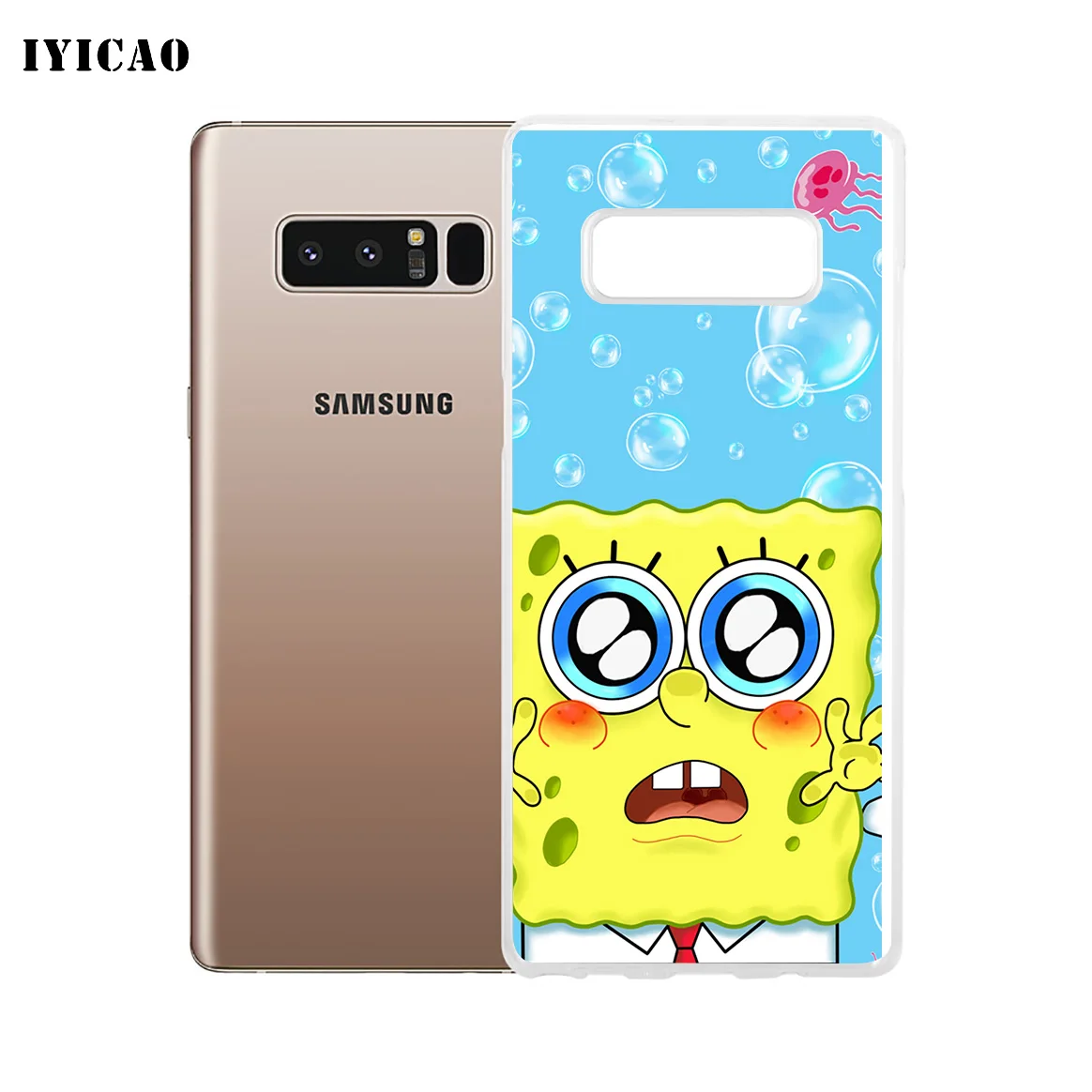 IYICAO Губка Боб Квадратные Штаны Мягкий силиконовый чехол для телефона Samsung A5 A6 Plus A7
