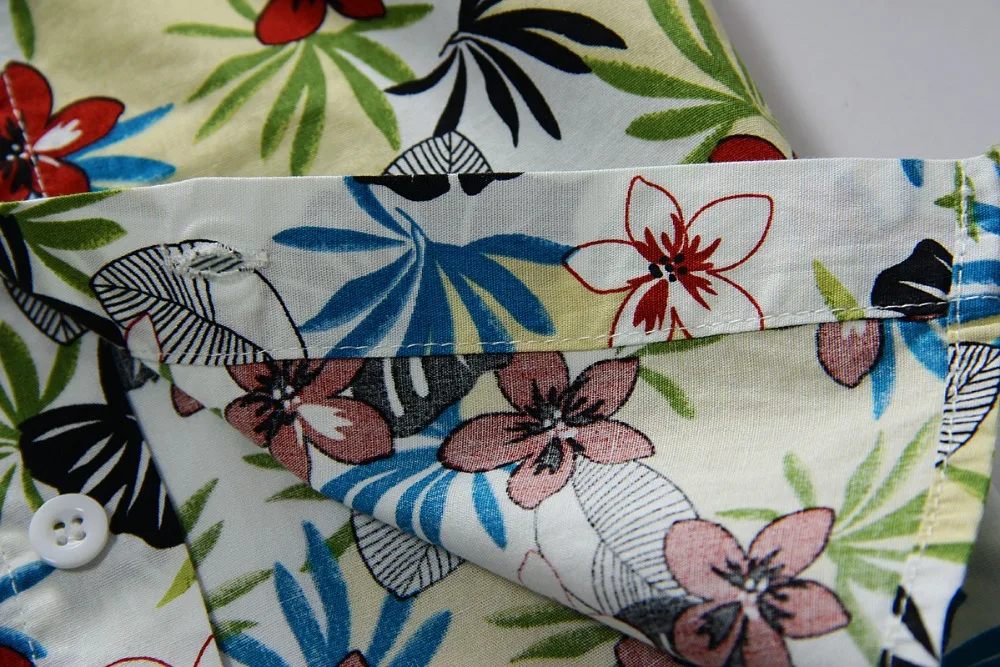 Рубашка из 100% хлопка с цветочным принтом гавайская рубашка для мальчиков T1517|shirts