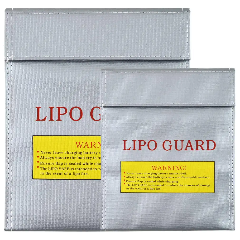 

Hot! 3Pc Fireproof RC LiPo Battery Safety Bag Safe Guard Charge Sack 180 X230 mm New Sale