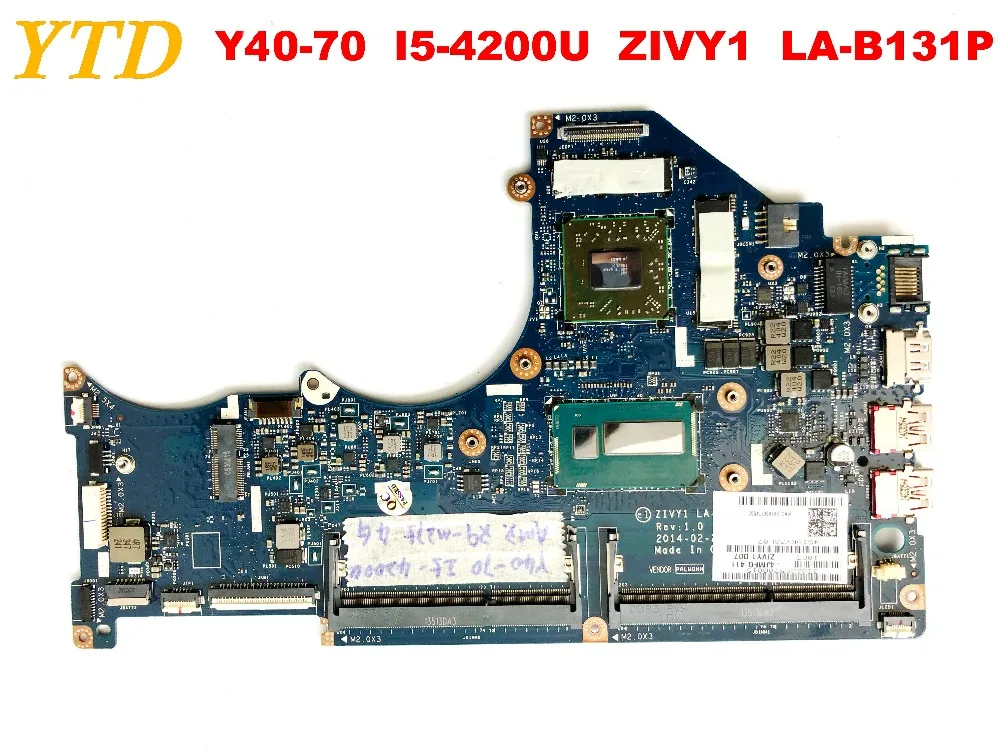 Оригинальный Для Lenovo Y40 70 Материнская плата ноутбука Y50 I5 4200U ZIVY1 LA B131P испытанное