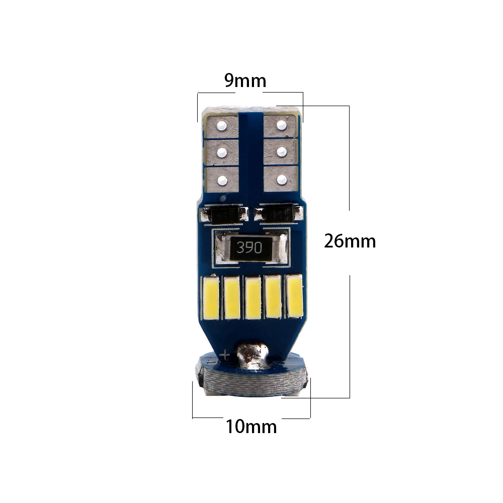 8 шт. T10 W5W 194 Canbus без ошибок клиновидные лампы 4014 15 SMD светодиоды Can-bus Авто зазор
