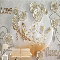beibehang custom photo wallpaper romantic bedroom video wall backdrop wallpaper embossed 3d wallpaper for walls wall paper