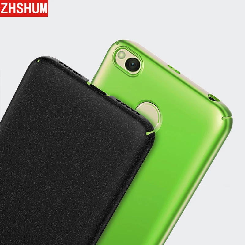 ZHSHUM роскошный жесткий чехол для Xiaomi Redmi 4x телефон пластик матовая кожа полное