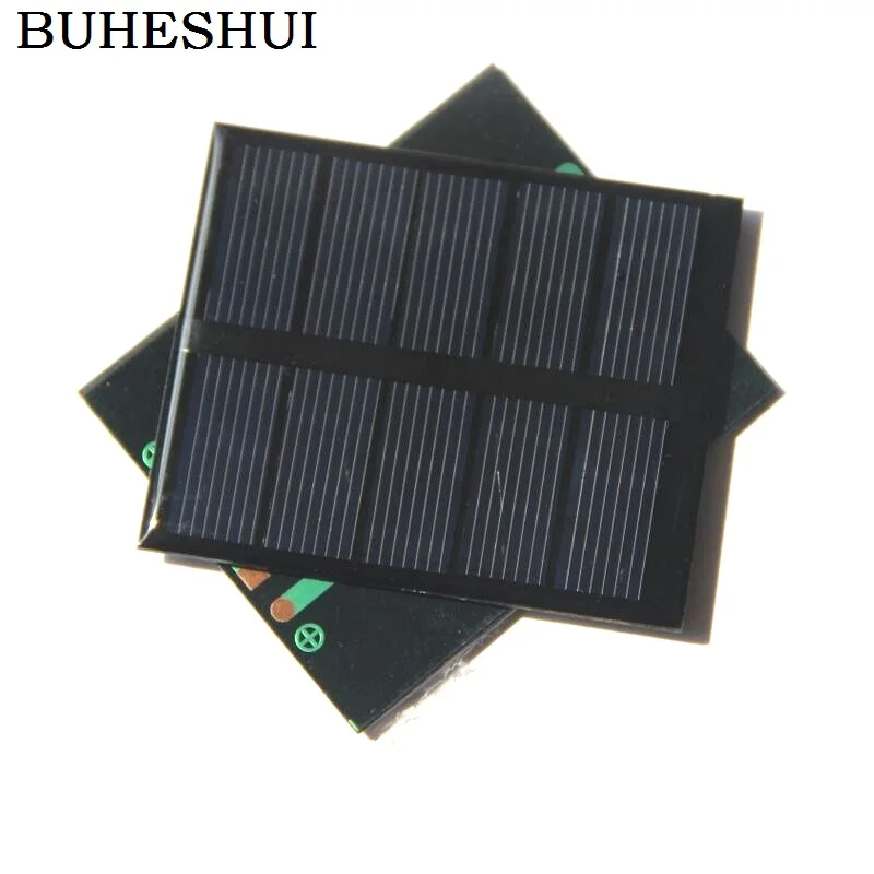 BUHESHUI 0 5 Вт 2 в солнечная батарея поликристаллическая DIY Солнечная Панель зарядное