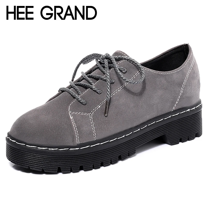 HEE GRAND/2018 обувь с перфорацией типа броги Туфли-оксфорды на платформе со шнуровкой