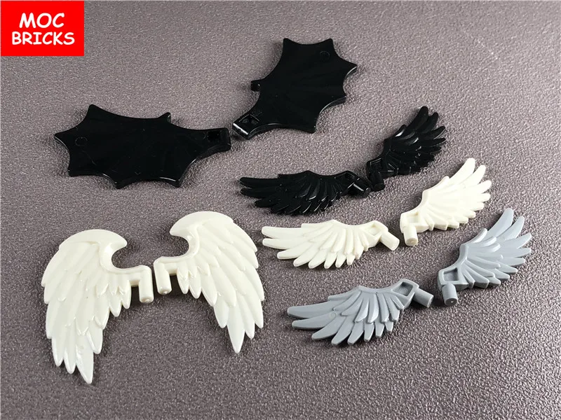 Кубики MOC белые и черные крылья прозрачные пчелиные складные раскладные игрушка