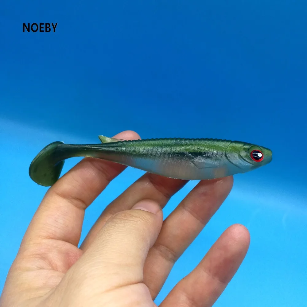 NOEBY 8 шт./Лот мягкая Рыболовная Приманка 10 см/8 г цветов силиконовая Мягкая