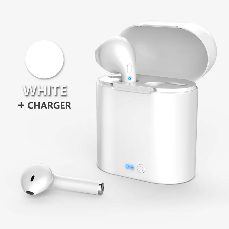 GETIHU мини Близнецы Bluetooth спортивные наушники стерео наушники вкладыши беспроводные наушники гарнитура для Samsung для iPhone - Цвет: White and Charger