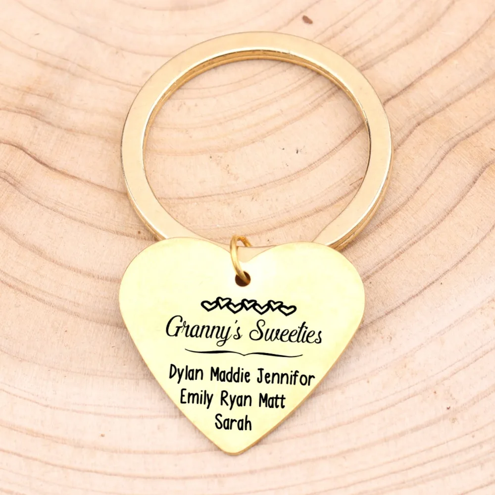 Private Customized Keychain Heart Shape Jewelry For Couple Lover Family Keyring Gift Birthday Souvenir Car Key Pendant Decor | Украшения и