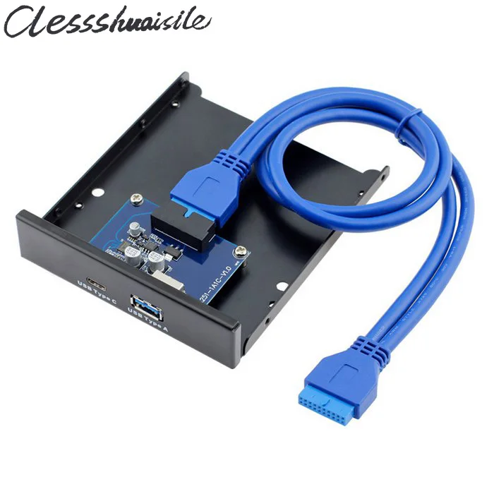 USB 3 0 type-A и 1 type-C USB-C с двумя портами для материнской платы 20 pin Передняя панель 5