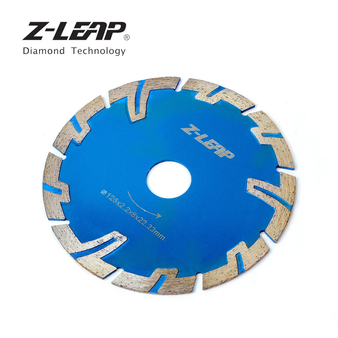 Фото Z-LEAP 5 "Алмазная пила Лезвие гранитный бетонный мраморный песчаник алмазный Z-LEAP 5 "Алмазная пила Лезвие гранитный бетонный мраморный песчаник алмазный