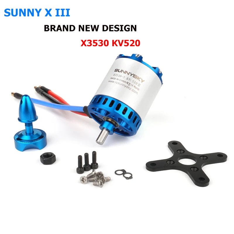 Новый SUNNYSKY мотор X3530 III KV445 KV520 40 70e спортивный самолет гоночный двигатель мощность