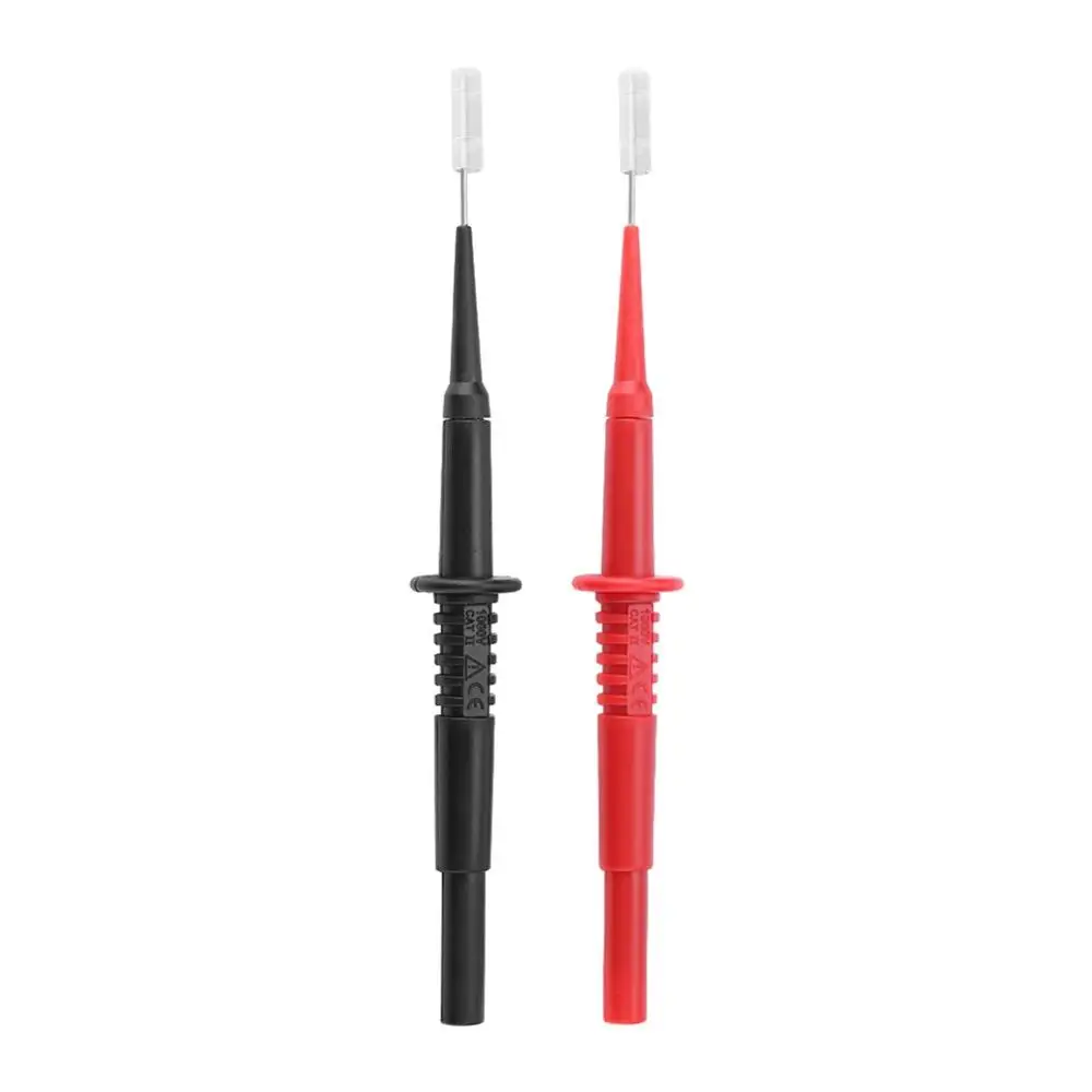 

ANENG P5008 2Pcs/set Black Red Banana Plug Socket Insulated Multimeter Testing Probe Piercing Needles
