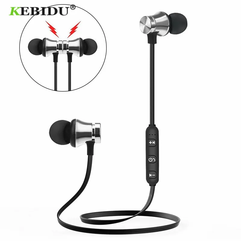 Магнитные Bluetooth-наушники Kebidu XT11 беспроводные наушники с микрофоном для iPhone Xiaomi