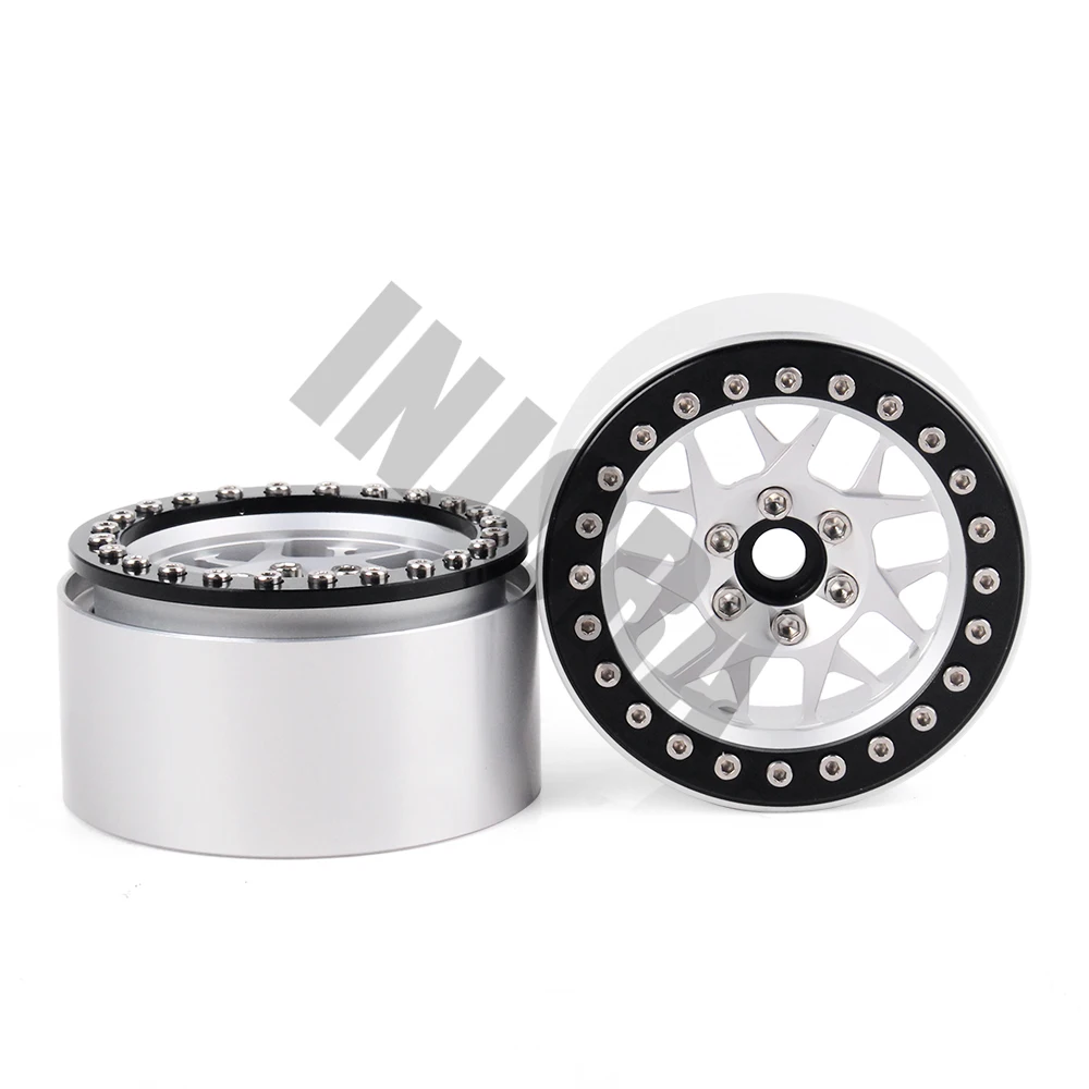 INJORA 4 шт. алюминиевый сплав 2,2 Beadlock Колесные диски для 1/10 RC Рок Гусеничный осевой SCX10 RR10 Wraith 90056 Traxxas TRX4 TRX-6
