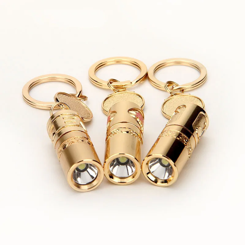 Портативный мини брелок USB светодиодный карманный фонарь лампа фонарик