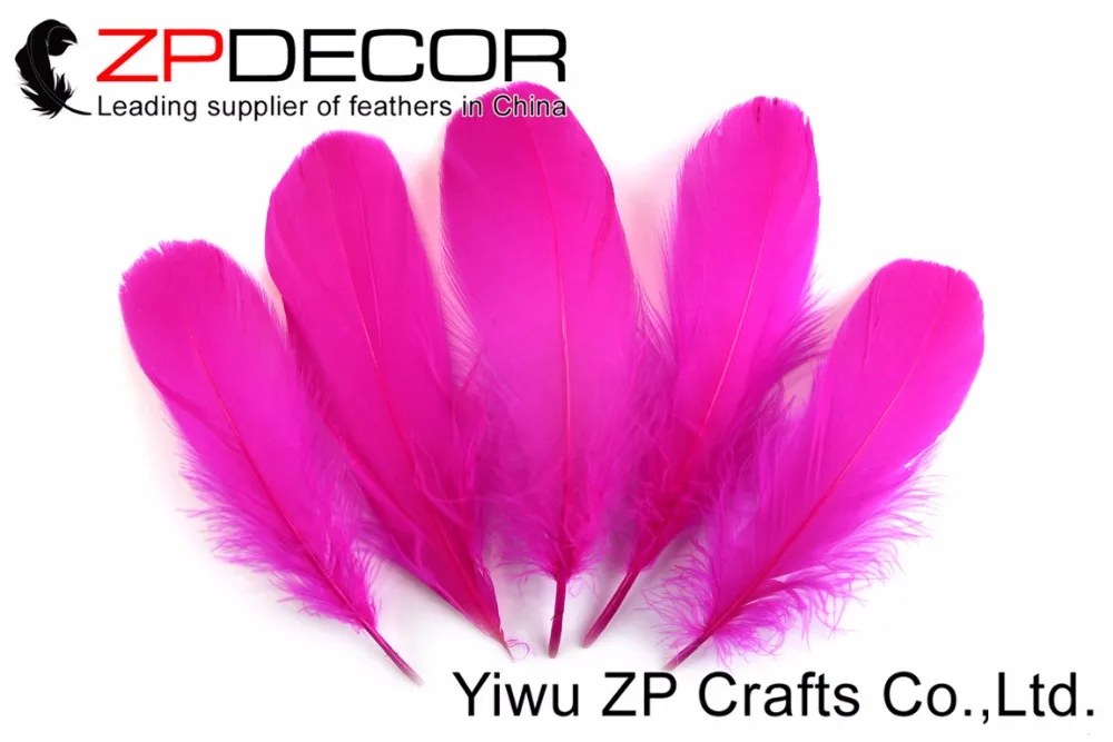 ZPDECOR перо от производителя 200 шт./лот красивые фуксия Гусь Nagoire свободные перья