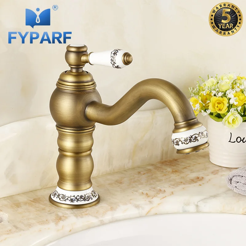 FYPARF Basin Faucet for Bathroom Sink Faucet Single Handle Cold and Hot Water Basin Mixer Waterfall Sink Mixer Tap Bathroom Taps xunshini led rgb color change waterfall bathroom basin faucet bathroom mixer tap sink faucet single handle toilet mixer tap