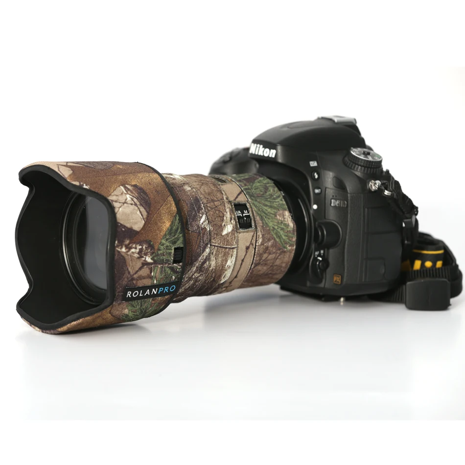 Линзы ROLANPRO камуфляжный чехол от дождя для объектива Nikon AFS 24-70 мм F2.8G защитный