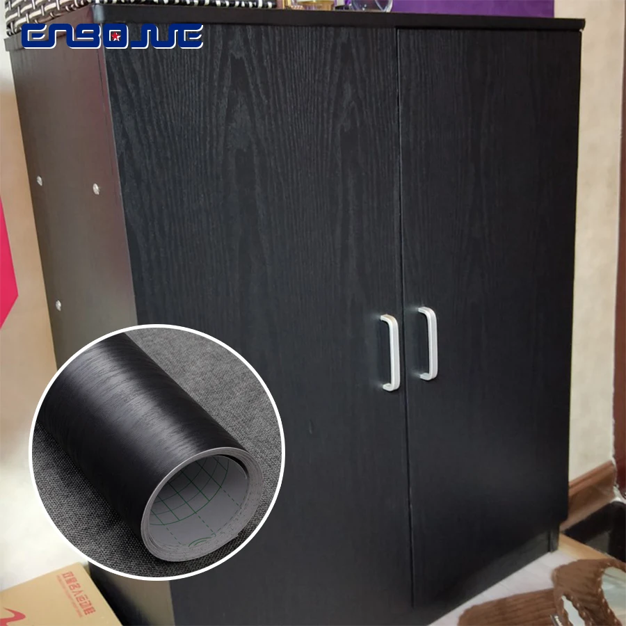 0,4x3 м деревянная мебель Diy декоративная пленка ПВХ самоклеющиеся обои водонепроницаемые кухонные двери шкафа деревянные наклейки на стену
