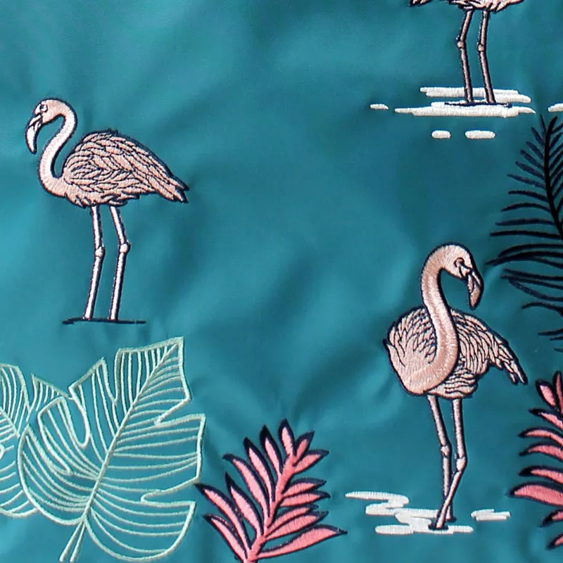 Нейлоновая сумка тоут с фламинго и цветами для принцессы женская женские сумки