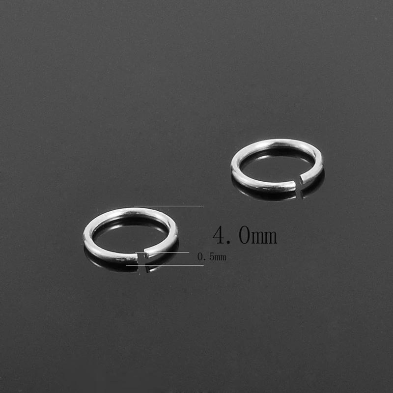 Мужские и женские кольца из серебра 925 пробы с внешним диаметром 3/4/5 мм | Украшения