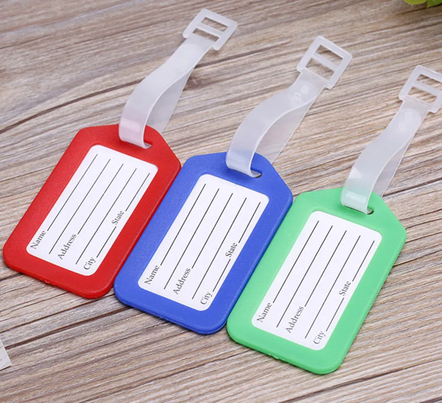 Багажная бирка на чемодан ID адресный держатель для багажа бирки портативная