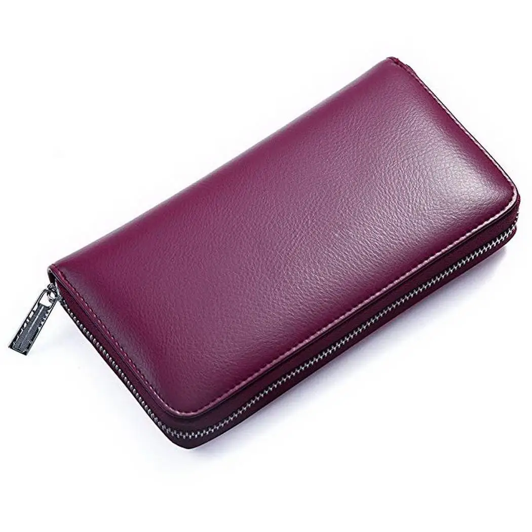 Портативный большой емкости 36 слотов молния Кредитная карта мягкий кожаный