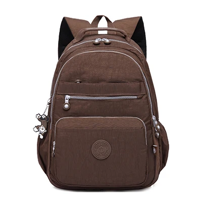TEGAOTE мужской школьный рюкзак для подростков, Mochila Masculina, рюкзак для путешествий, женская школьная сумка, нейлоновая, унисекс, 15,6 дюймов, сумки для ноутбука - Цвет: coffee