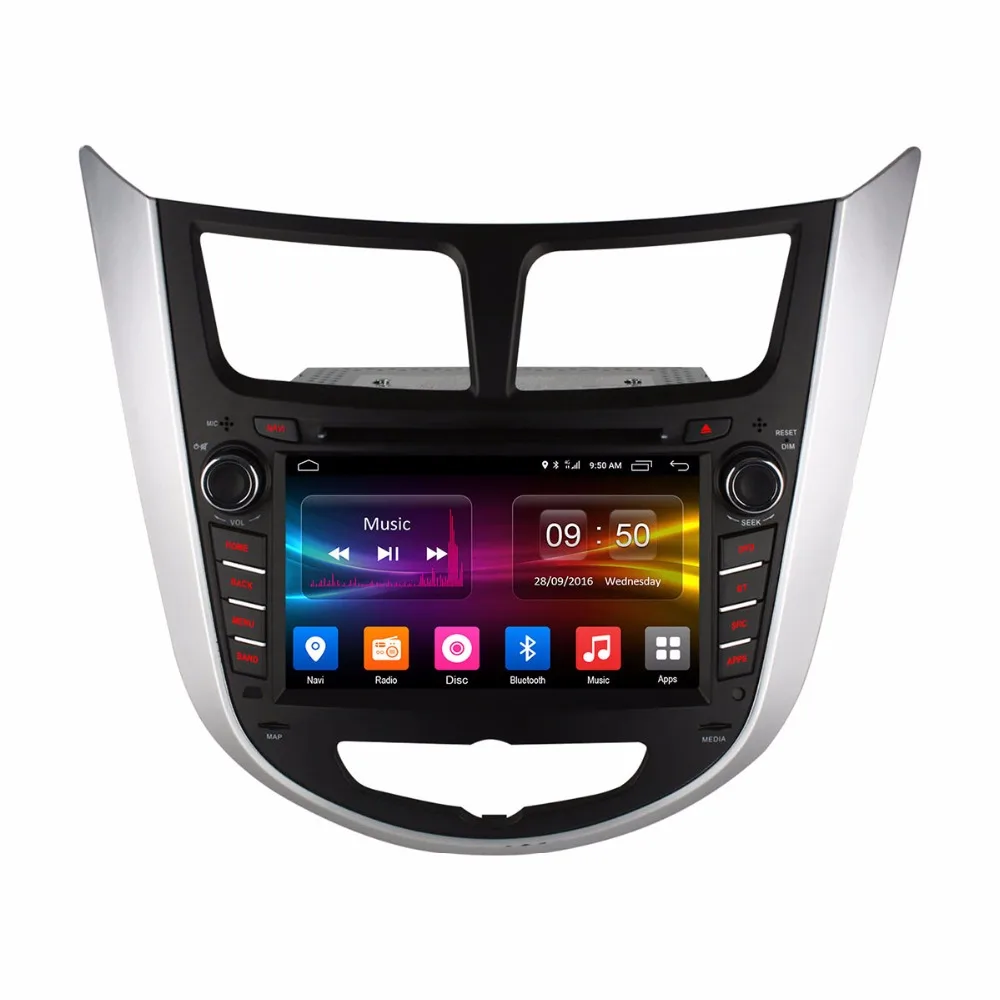 HD 1024X600 четырехъядерный процессор 2 Гб ОЗУ для HYUNDAI Accent Verna Solaris i25 2011 2012 2013 радио GPS 4G