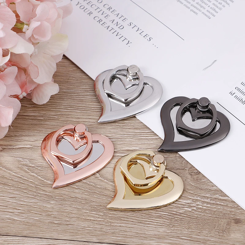 Universal 360 Rotating Finger Ring Holder for Cell Phone - MIRROR HEART Hand Stand Rotatin Mount Bracket | Мобильные телефоны и