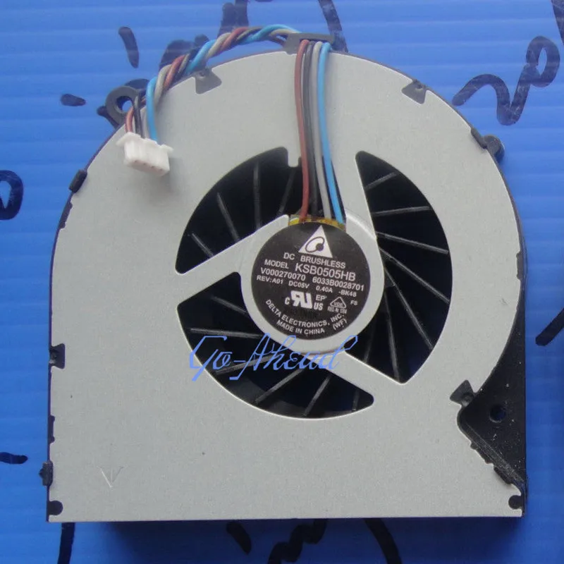 Кулер для процессора Toshiba C850 C855 C855D C870 C875 L850 L855 L870 L850D L870D L875 DELTA KSB0505HB BK48 4