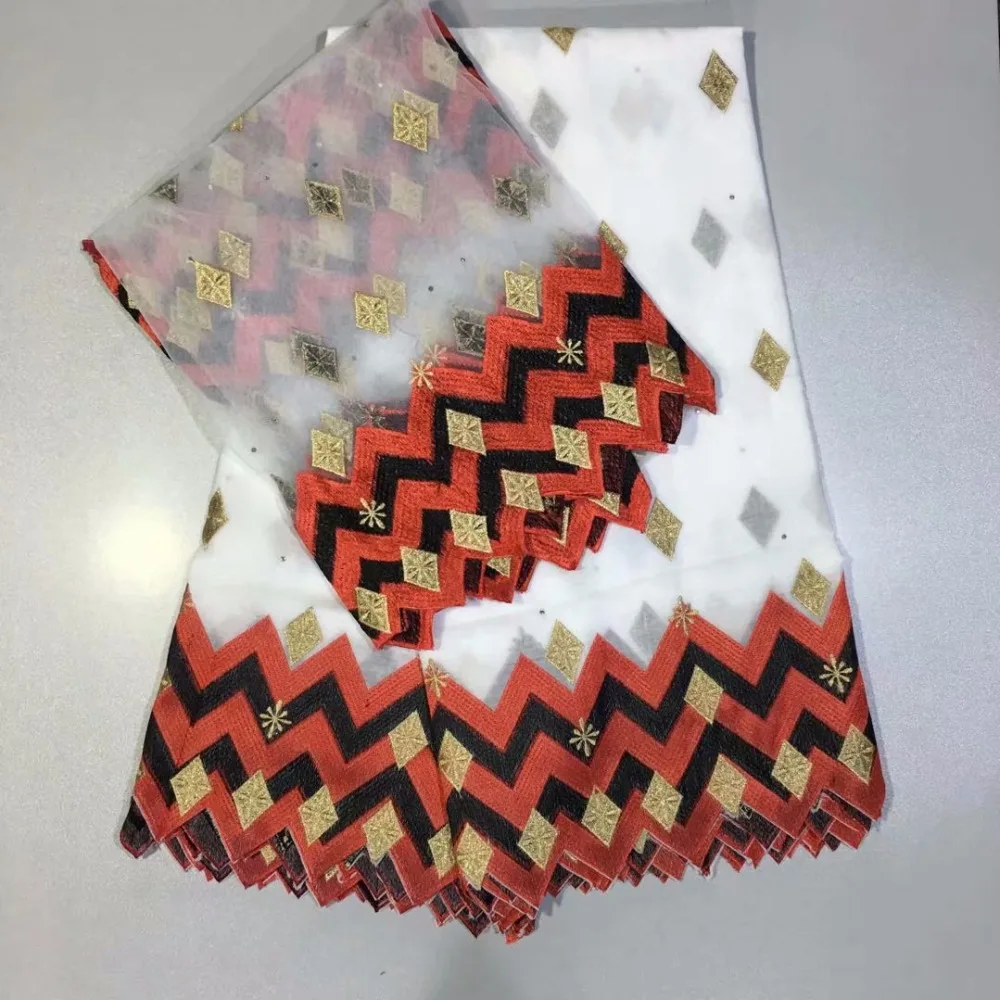 100% хлопковая ткань для свадебного платья tissu broderie africain suisse со стразами вышитый