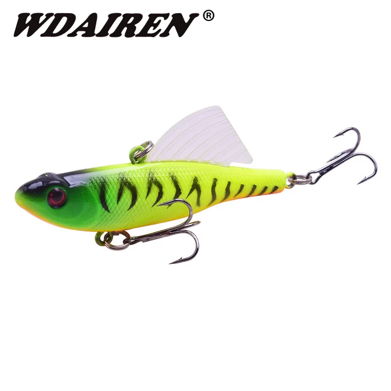 

​WDAIREN VIB Fishing Lures 7cm 17g Winter Vibrating Sinking Jig Wing Wobblers Artificial Hard Bait Bass Pesca Crankbaits Tackle