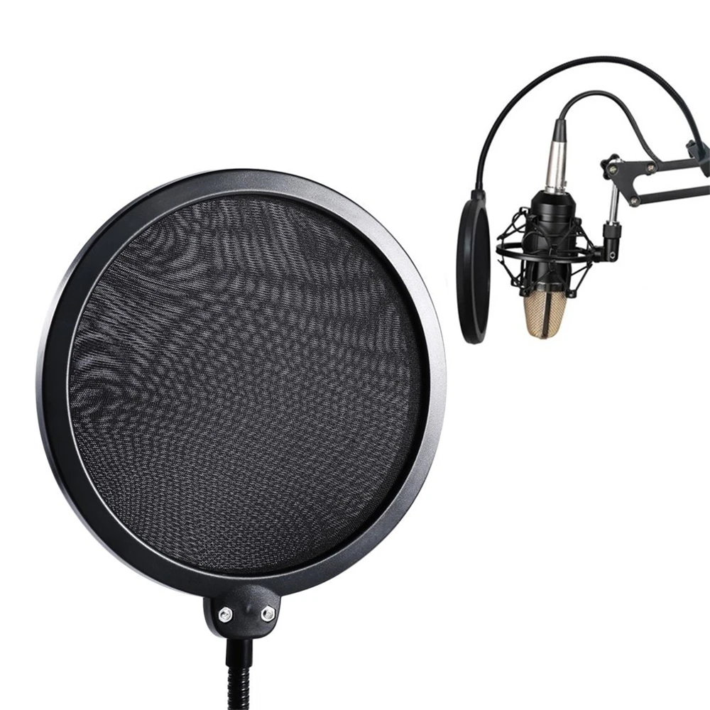 YIXIANG оптовая продажа двухслойный Студийный микрофон ветровой экран ПОП