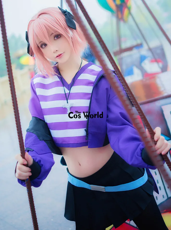 FGO Fate Grand Order Apocrypha Rider Astolfo Asutorufo Спортивная одежда футболка пальто платье униформа