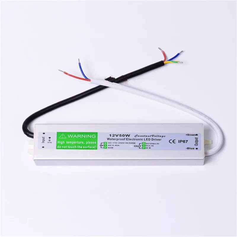IP68 водонепроницаемый выключатель питания DC12V/DC24V трансформатор освещения 20 Вт 30 Вт 50 Вт 60 Вт 80 Вт 100 Вт 120 Вт 150 Вт трансформатор
