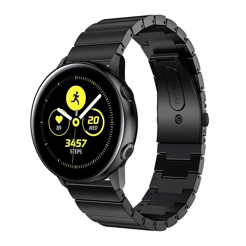 

Compatible for Samsung Galaxy Watch Active 40mm Bands 20mm Stainless Steel Bracelet Strap for Galaxy Watch 42mm/Gear S2 band