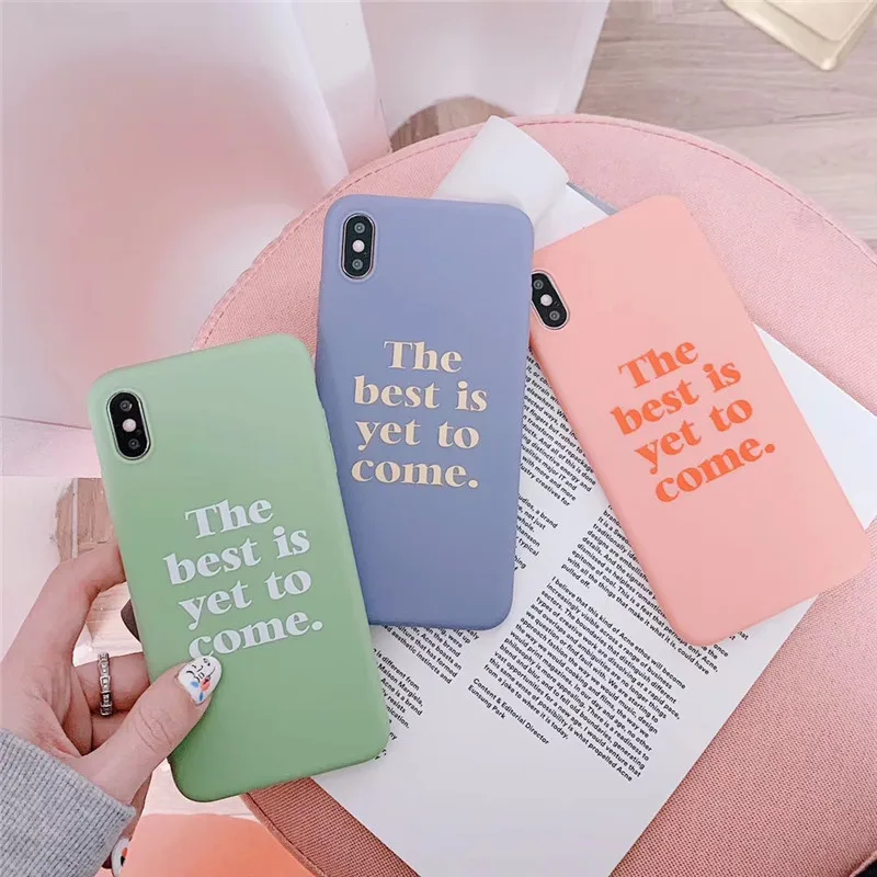 Мода карамельный цвет английский чехол для телефона iphone XS MAX XR личность милые