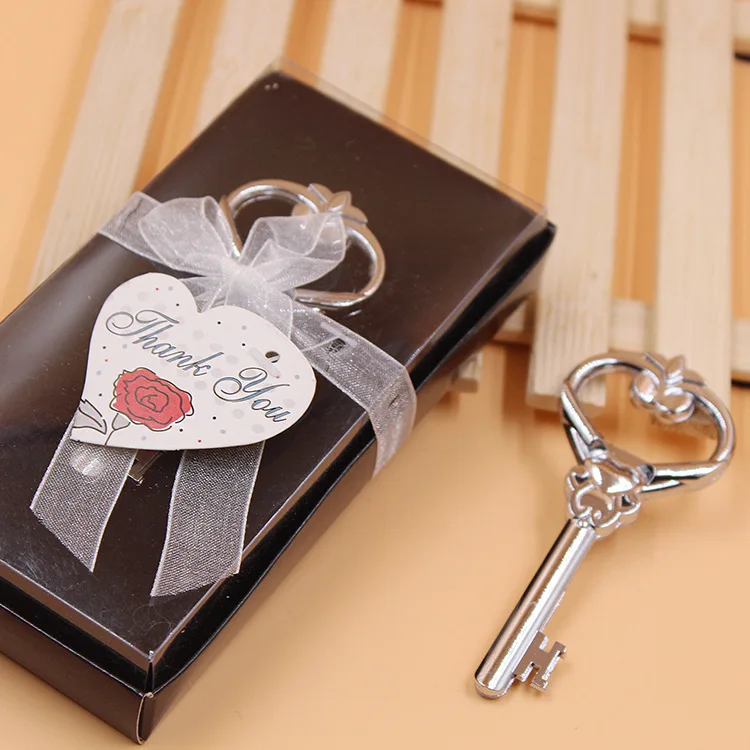 Бесплатная доставка 100 шт. открывалка для бутылок ключ к вашему сердцу из сплава в