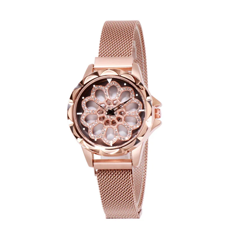 

Luxury Woman women Watch starry sky watch Rotating Quartz Watches Waterproof Mesh Strap For Ladies Relogio Feminino