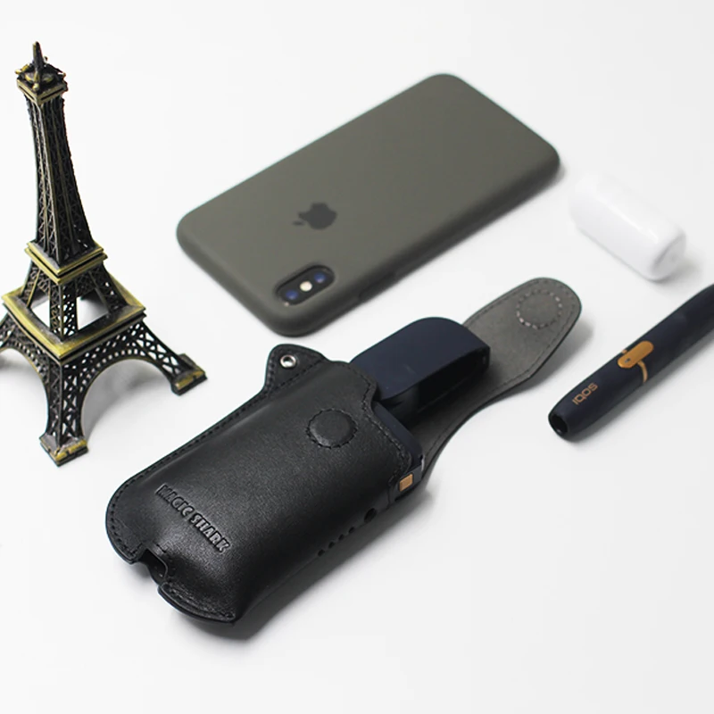Новый деловой чехол Magic Shark из натуральной кожи для IQOS защитный электронной