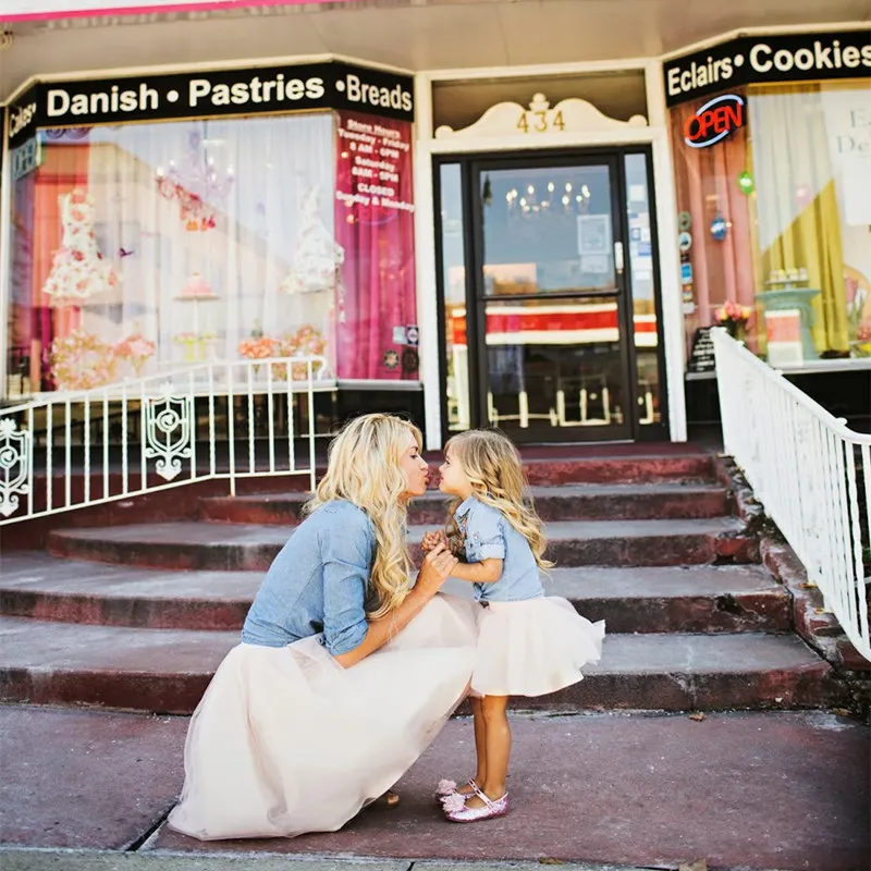 Одежда Мама и я комплект детской одежды футболка + юбка одинаковые комплекты для