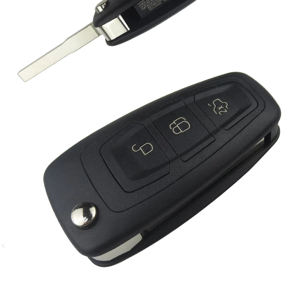 OkeyTech для Ford Focus 2 Fiesta Mondeo Galaxy 3 кнопки флип складной Смарт Switchblade ключ чехол Замена Fob