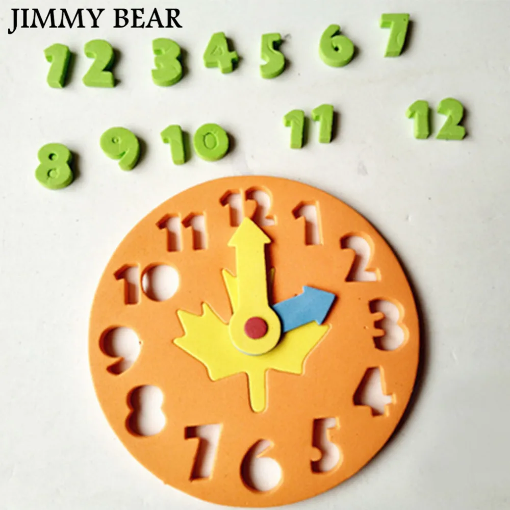 Подкластер 10 шт./компл. детские часы для самостоятельного обучения обучающая