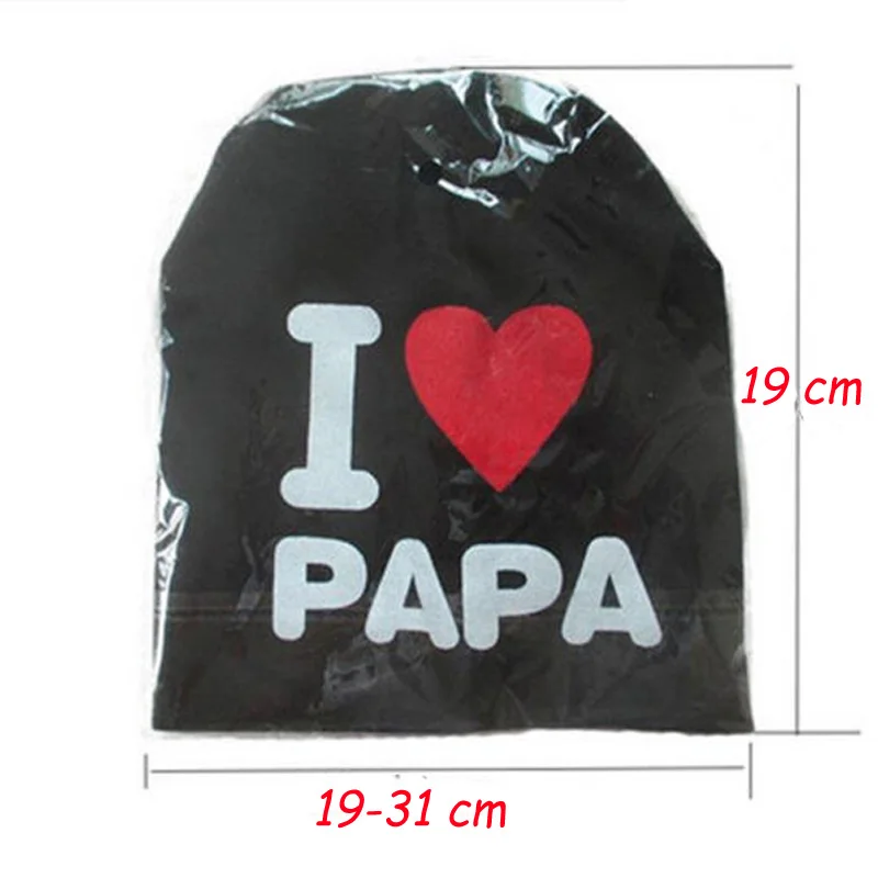 Baby Spring Autumn Winter Cute Hats Toddler Kids Knitted Letter Print I Love Mama Papa Caps Boys Girls Beanies Accessories|Мужская Skullies &